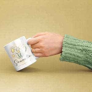 Mom's Flower - Birth Month Ceramic Custom Mug - GiftShire