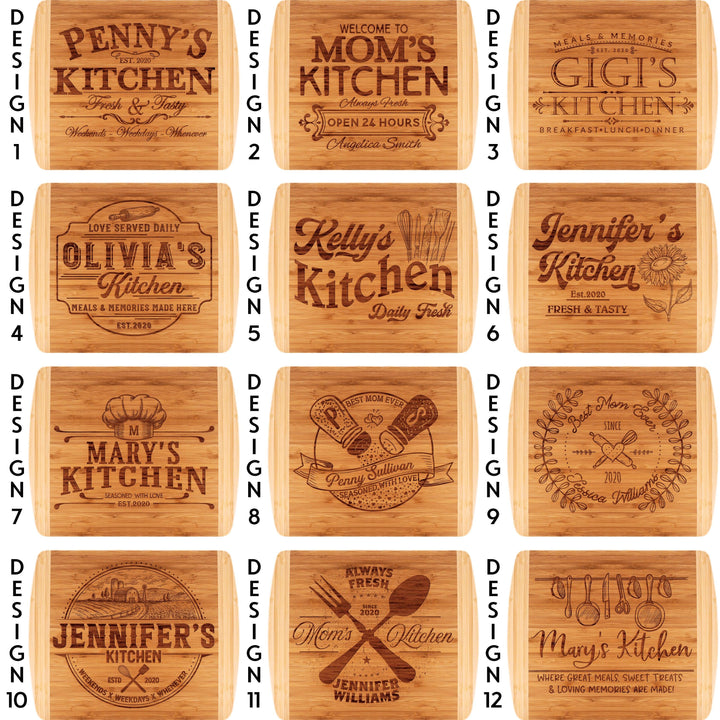 Personalized Mom's Kitchen Cutting Boards - GiftShire