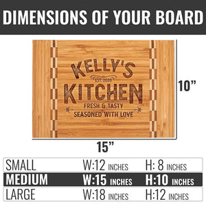 Mother's Day Cutting Board - Customize with Name - GiftShire