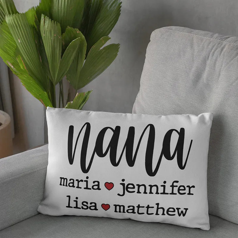 Mother's Day Personalized 20x30 Mama and Nana Pillow - GiftShire