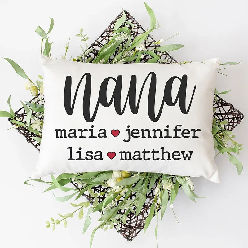 Mother's Day Personalized 20x30 Mama and Nana Pillow - GiftShire