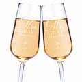 Personalized Mr. & Mrs. Wedding Flute for Toasting
