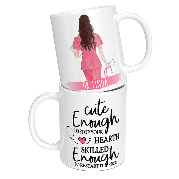 Ms. Doctor Needs Her Coffee - Custom Name Mug