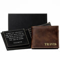 Name Engraved Wallet with Inside Message - GiftShire