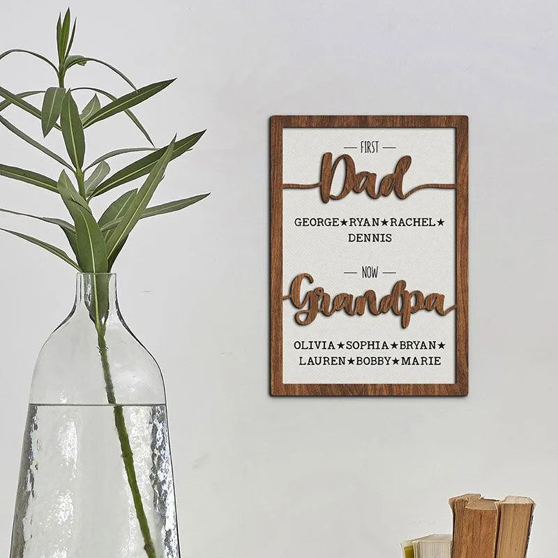 Name Sign For Dad Grandpa - GiftShire