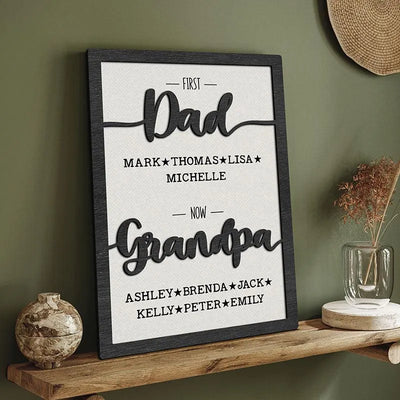 Name Sign For Dad Grandpa - GiftShire