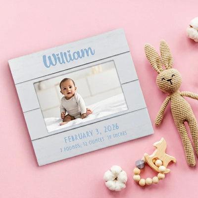 Newborn Picture Frames with Birth Info – Nursery Room Favors