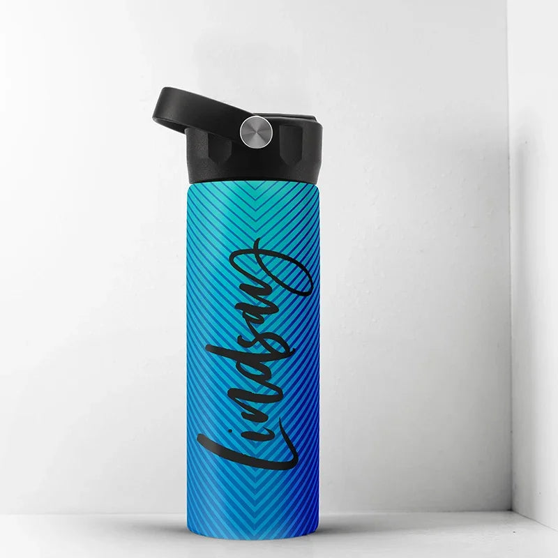 No Sweat Personalized Water Bottle: Engraved with Name - GiftShire