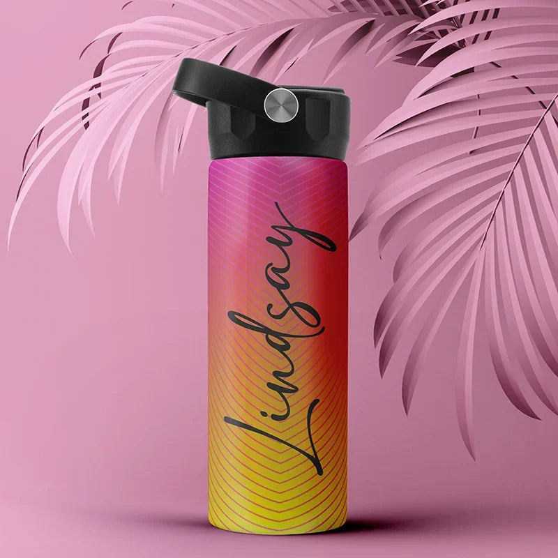 No Sweat Personalized Water Bottle: Engraved with Name - GiftShire