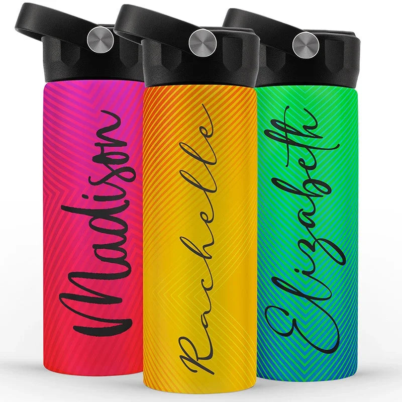 No Sweat Personalized Water Bottle: Engraved with Name - GiftShire
