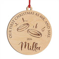 First Time Mr and Mrs Ornament