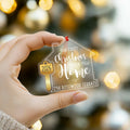Our First Christmas in Our New Home with Key Cut Ornament