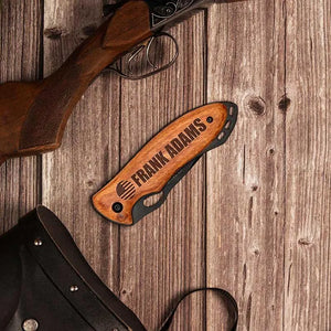 Oval Knives With Engraved Icon - GiftShire