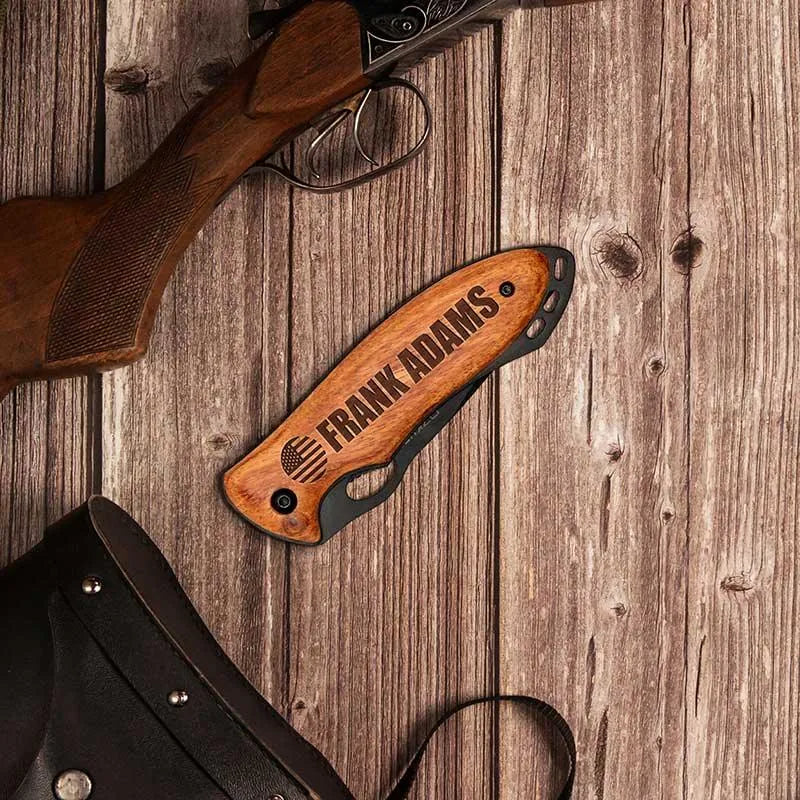 Oval Knives With Engraved Icon - GiftShire