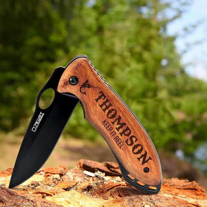 Oval Knives With Engraved Icon - GiftShire
