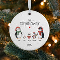 Penguin Family Christmas Ornament – Custom Christmas Tree Hangers
