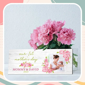Personalized 1st Mother’s Day Gift – Photo Upload Wall Sign - GiftShire