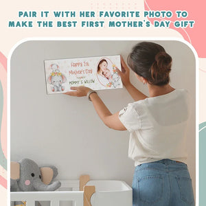 Personalized 1st Mother’s Day Gift – Photo Upload Wall Sign - GiftShire