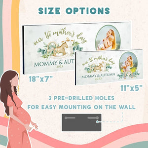 Personalized 1st Mother’s Day Gift – Photo Upload Wall Sign - GiftShire