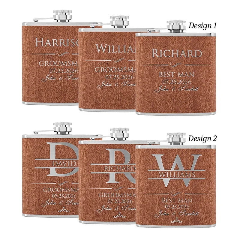 Personalized 6 Oz Hip Flask with Funnel - GiftShire