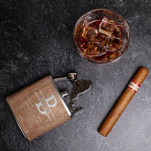 Personalized 6 Oz Hip Flask with Funnel - GiftShire