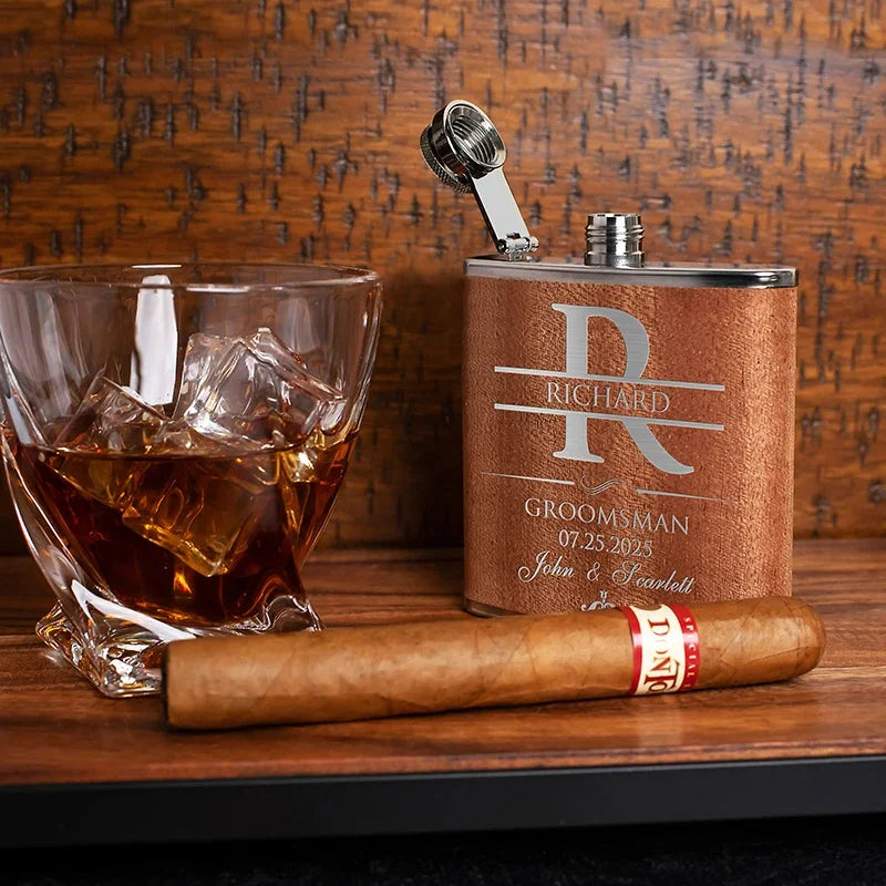 Personalized 6 Oz Hip Flask with Funnel - GiftShire