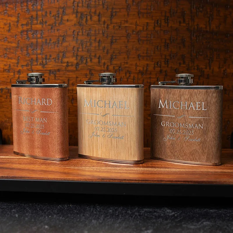 Personalized 6 Oz Hip Flask with Funnel - GiftShire