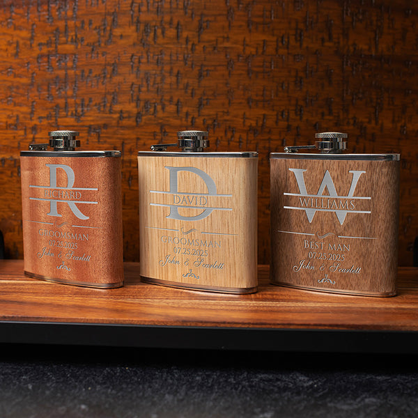 Personalized 6 Oz Hip Flask with Funnel - GiftShire