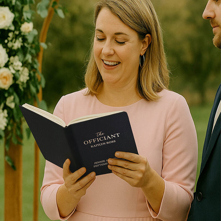 Personalized Wedding Officiant Book