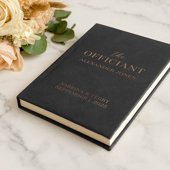 Personalized Wedding Officiant Book