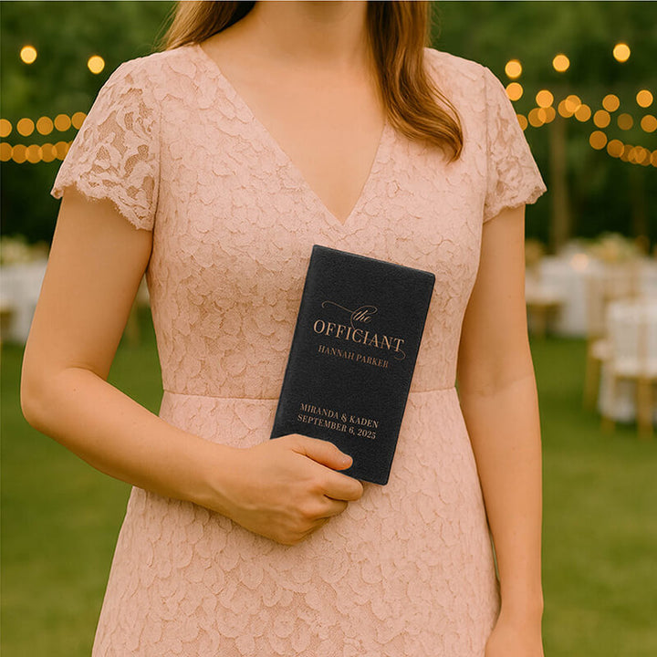 Personalized Wedding Officiant Book