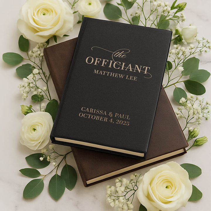 Personalized Wedding Officiant Book