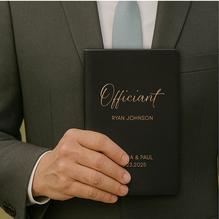 Personalized Wedding Officiant Book