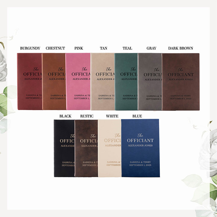 Personalized Wedding Officiant Book