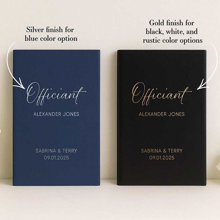 Personalized Wedding Officiant Book