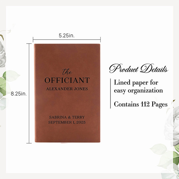 Personalized Wedding Officiant Book