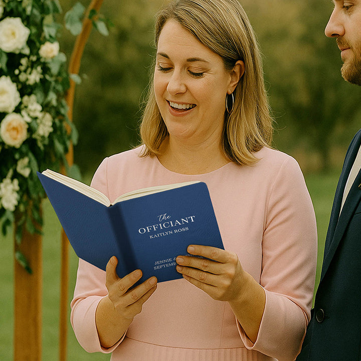 Personalized Wedding Officiant Book