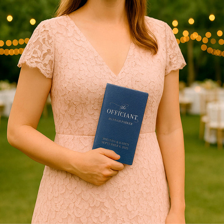 Personalized Wedding Officiant Book