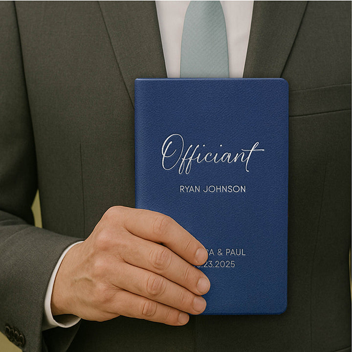 Personalized Wedding Officiant Book