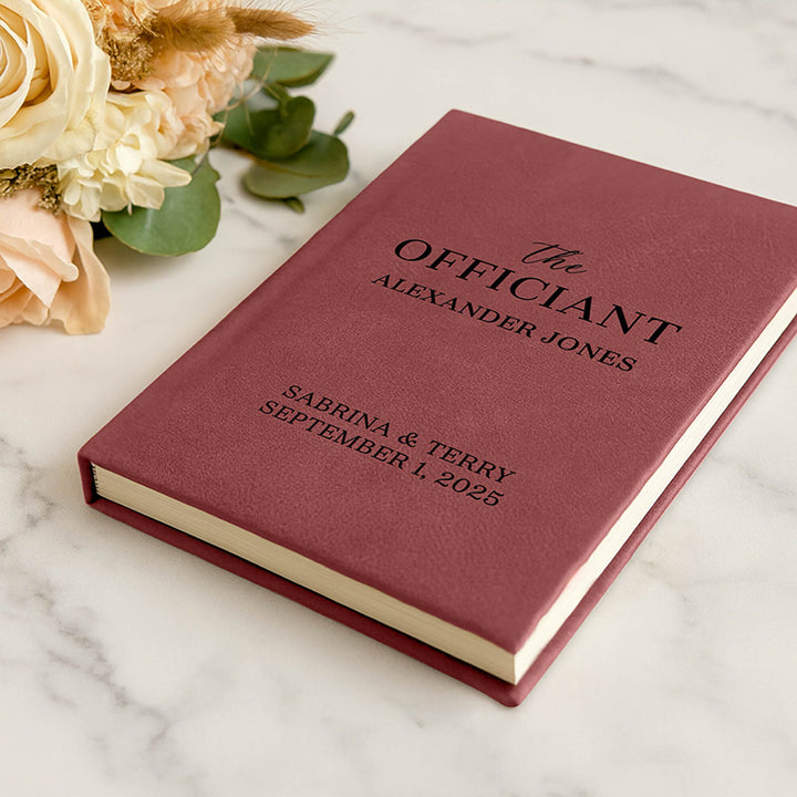 Personalized Wedding Officiant Book