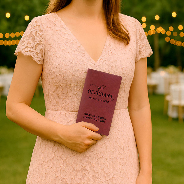 Personalized Wedding Officiant Book