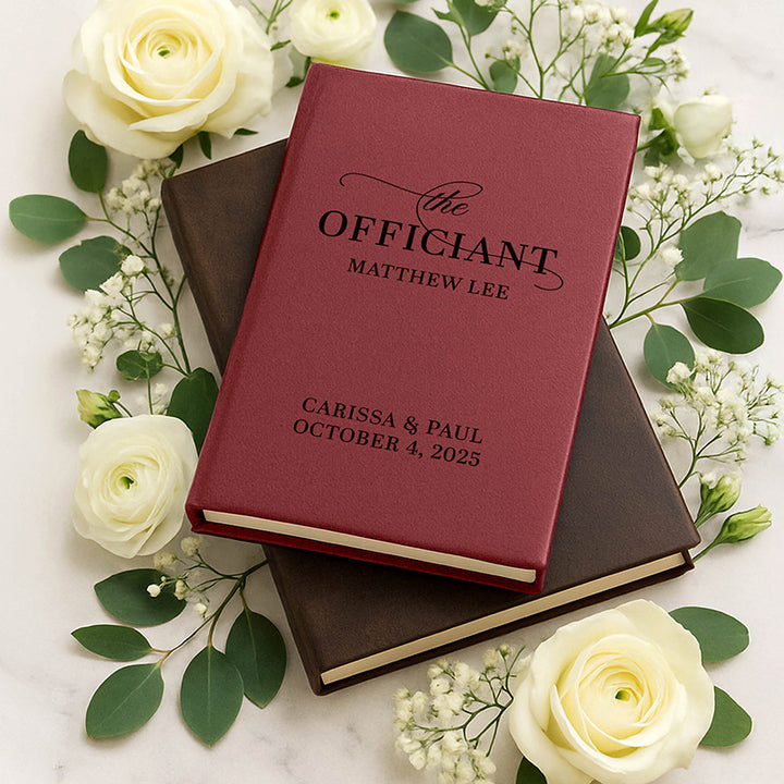 Personalized Wedding Officiant Book