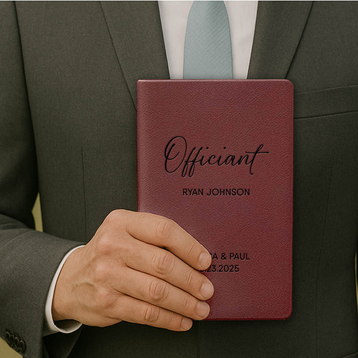 Personalized Wedding Officiant Book