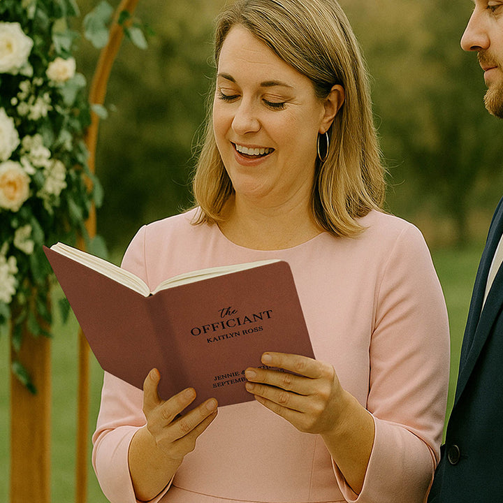 Personalized Wedding Officiant Book