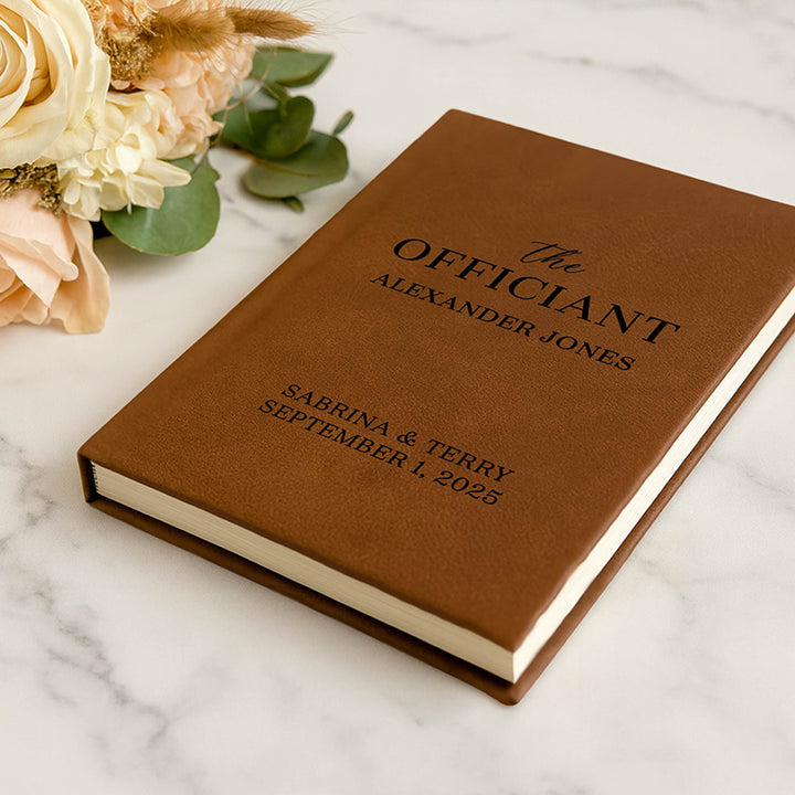 Personalized Wedding Officiant Book
