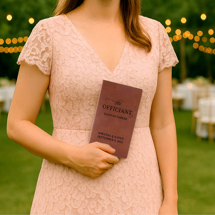 Personalized Wedding Officiant Book