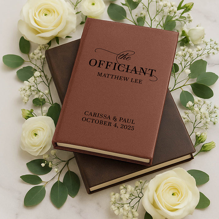 Personalized Wedding Officiant Book
