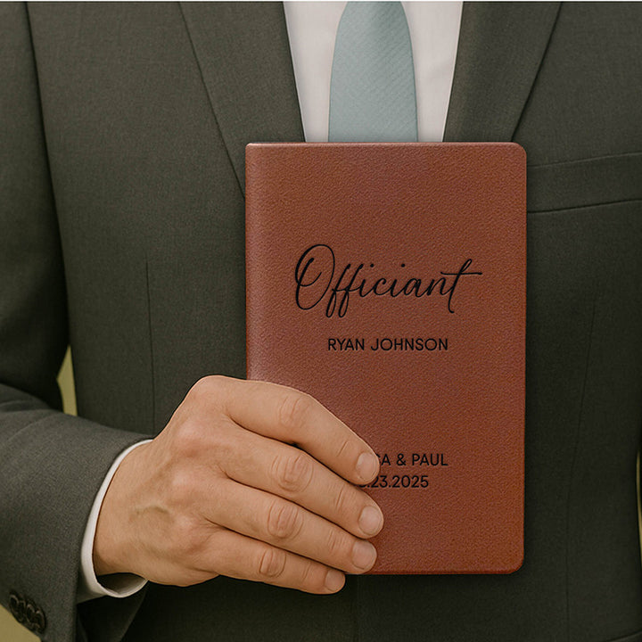 Personalized Wedding Officiant Book