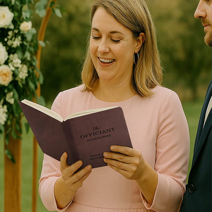 Personalized Wedding Officiant Book
