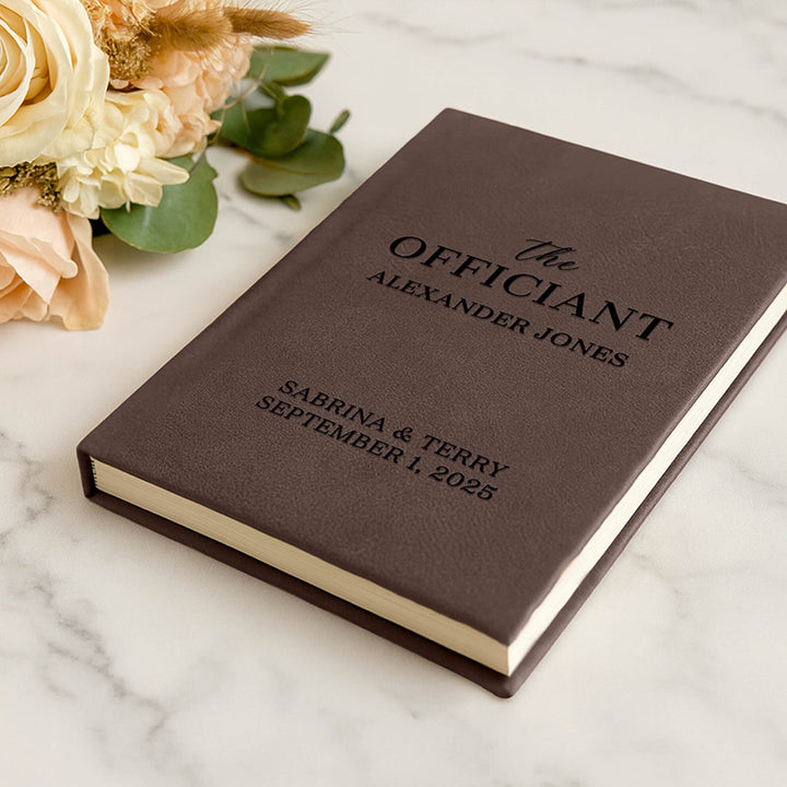 Personalized Wedding Officiant Book